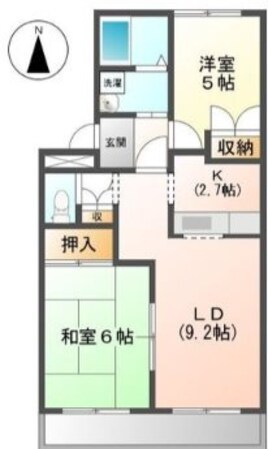 北松本駅 徒歩26分 2階の物件間取画像